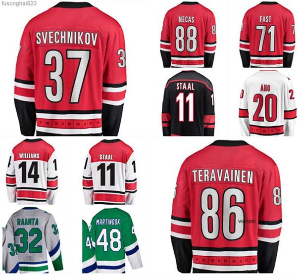 2022 carolina sebastian aho hockey jersey andrei svechnikov teuvo teravainen ron francis staal williams necas car custom stitched men women, Black;red
2022 carolina sebastian aho hockey jersey andrei svechnikov teuvo teravainen ron francis staal williams necas car custom stitched men women, Black;red