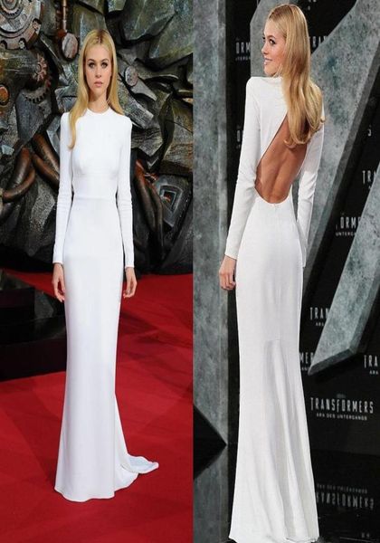 simple mermaid formal evening dresses white tight fitted backless red carpet celebrity gowns sweep train elegant long sleeves3754582, Black;red
simple mermaid formal evening dresses white tight fitted backless red carpet celebrity gowns sweep train elegant long sleeves3754582, Black;red