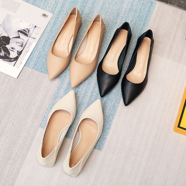 cowhide thick shoes women shallow mouth new fashion trend korean pointy shoes joker low heel grandma shoes women leather, Black
cowhide thick shoes women shallow mouth new fashion trend korean pointy shoes joker low heel grandma shoes women leather, Black