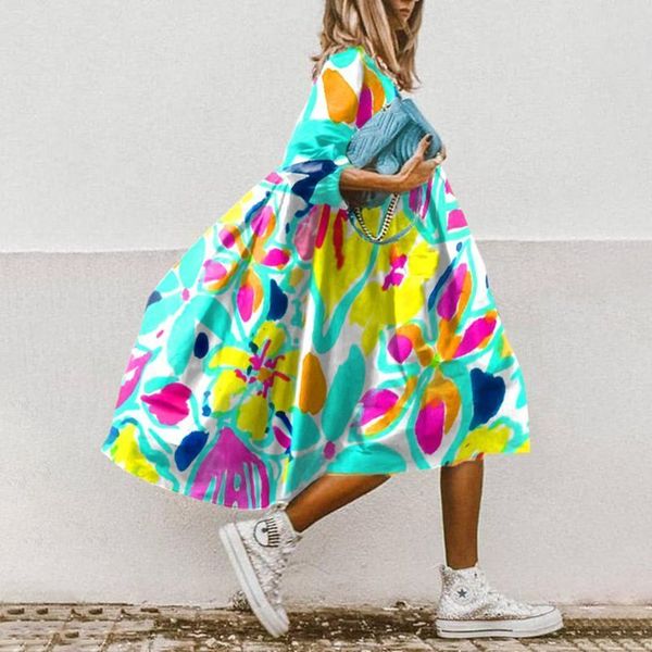 basic casual dresses summer women loose floral print midi dress vintage half sleeve o neck elegant casual boho beach party dresses vestidos, Black;gray
basic casual dresses summer women loose floral print midi dress vintage half sleeve o neck elegant casual boho beach party dresses vestidos, Black;gray