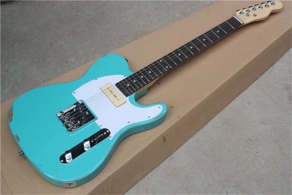 custom shop relic telecaster green electric guitar alder body tiger maple neck locked tuning pegs p90 pickup rosewood fingerboard
custom shop relic telecaster green electric guitar alder body tiger maple neck locked tuning pegs p90 pickup rosewood fingerboard