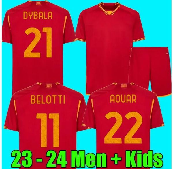 23 24 maglie as romas soccer jerseys kids kit 2023 2024 home football shirts calcio maglietta pellegrini abraham totti belotti dybala matic, Black;yellow
23 24 maglie as romas soccer jerseys kids kit 2023 2024 home football shirts calcio maglietta pellegrini abraham totti belotti dybala matic, Black;yellow