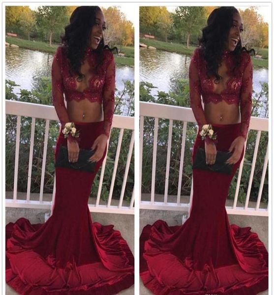 2019 black girls two pieces prom dress sheer high neck long formal pageant holidays wear graduation evening party gown custom made6140128
2019 black girls two pieces prom dress sheer high neck long formal pageant holidays wear graduation evening party gown custom made6140128