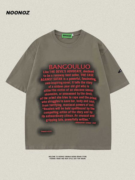 noonoz fashion brand american high street letter print t-shirt short sleeve men's loose vintage couple hip hop bf top, White;black
noonoz fashion brand american high street letter print t-shirt short sleeve men's loose vintage couple hip hop bf top, White;black