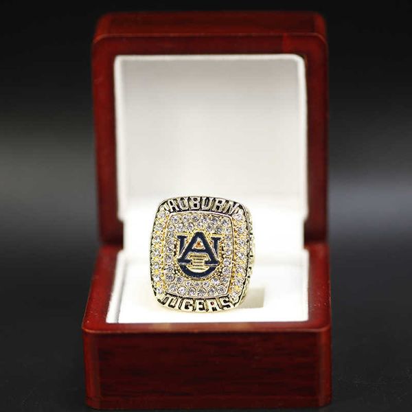 ncaa 2010 auben university tiger team bowl burns champion ring, Golden;silver
ncaa 2010 auben university tiger team bowl burns champion ring, Golden;silver