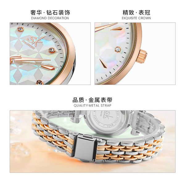 women's watch women's luxury light luxury beimu watch steel band waterproof shenzhen watch women's live pop 0136, Slivery;golden
women's watch women's luxury light luxury beimu watch steel band waterproof shenzhen watch women's live pop 0136, Slivery;golden