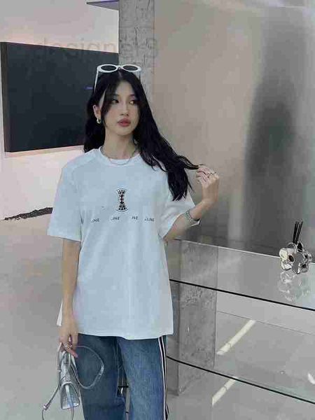 women's t-shirt designer 23 spring/summer new handmade cannon beads small shoulder pad t-shirt loose round neck simple versatile 4e3w, White
women's t-shirt designer 23 spring/summer new handmade cannon beads small shoulder pad t-shirt loose round neck simple versatile 4e3w, White