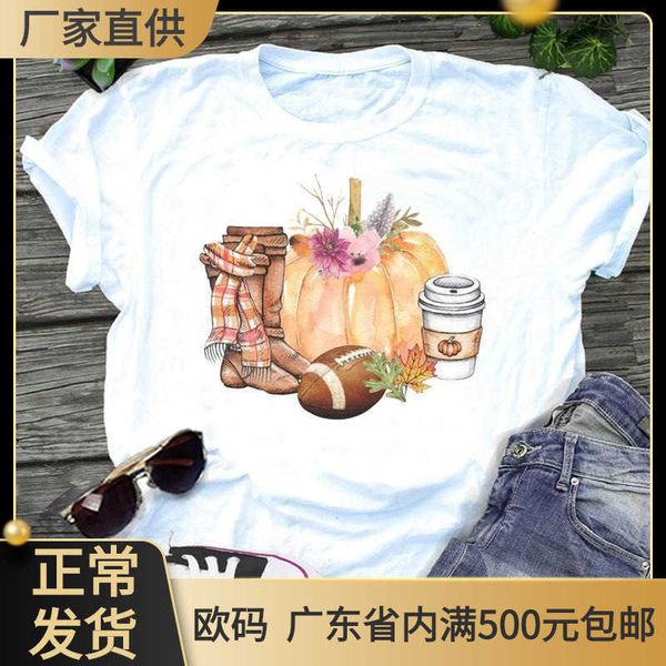 graphic coffee sweet autumn women's pumpkin halloween thanksgiving cartoon print women's t-shirt, White
graphic coffee sweet autumn women's pumpkin halloween thanksgiving cartoon print women's t-shirt, White