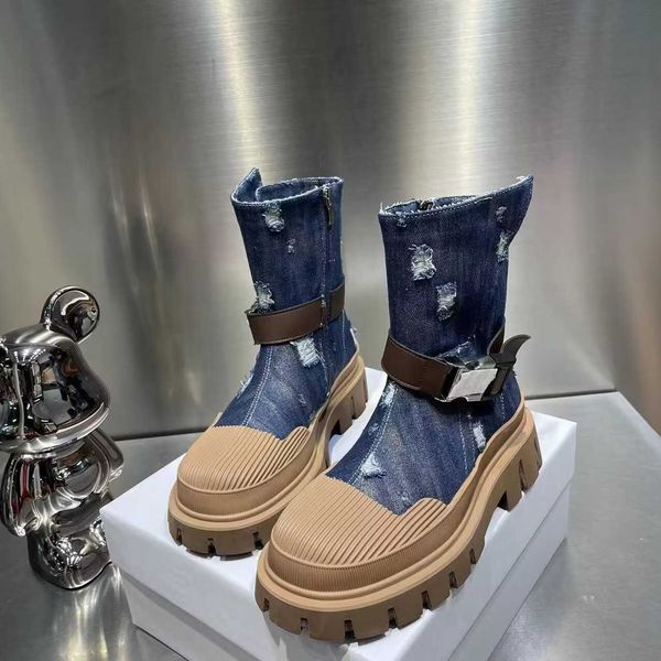 early autumn 2023 new korean martin boots chimney denim cloth upper thick soles high rise women's shoes single shoe fashion 230720, Black
early autumn 2023 new korean martin boots chimney denim cloth upper thick soles high rise women's shoes single shoe fashion 230720, Black