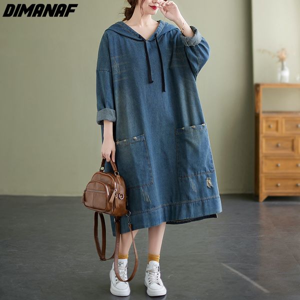urban dresses dimanaf autumn winter casual lady dress thick cotton denim blue women clothing oversize loose long sleeve vintage hooded pocke, White;black
urban dresses dimanaf autumn winter casual lady dress thick cotton denim blue women clothing oversize loose long sleeve vintage hooded pocke, White;black