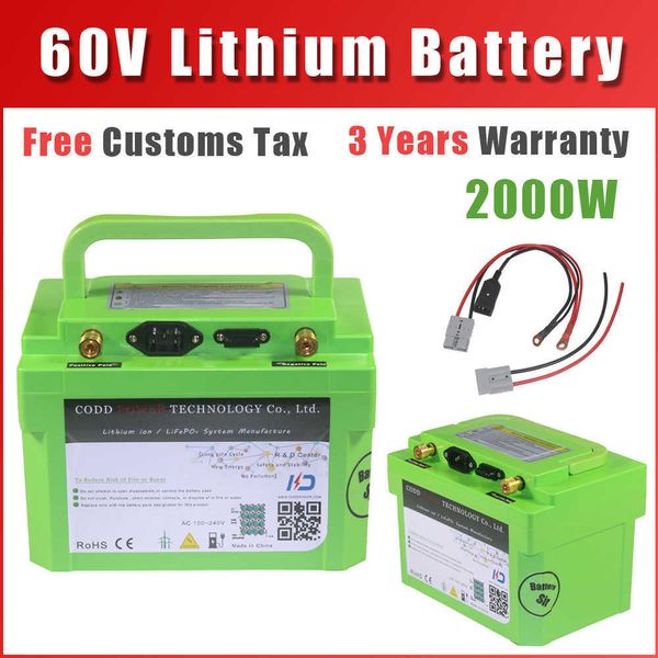 Image of 60V 1000W 2000W 3000W Scooter Motorcycle electric bike battery
