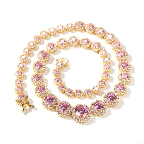 hip hop pink zircon rhinestone necklace clavicle choker chain sweater chain, Black
hip hop pink zircon rhinestone necklace clavicle choker chain sweater chain, Black