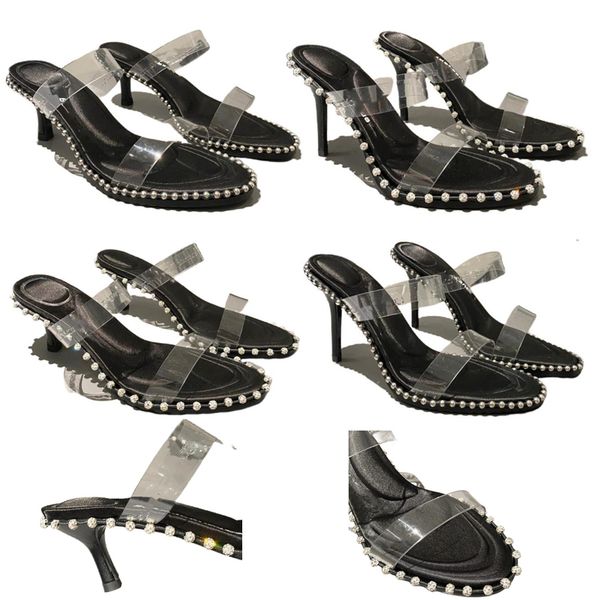 sandals designer sandals women's sandals stylish family party casual shoes comfortable soft clear pvc inlaid glass slippers, Black
sandals designer sandals women's sandals stylish family party casual shoes comfortable soft clear pvc inlaid glass slippers, Black