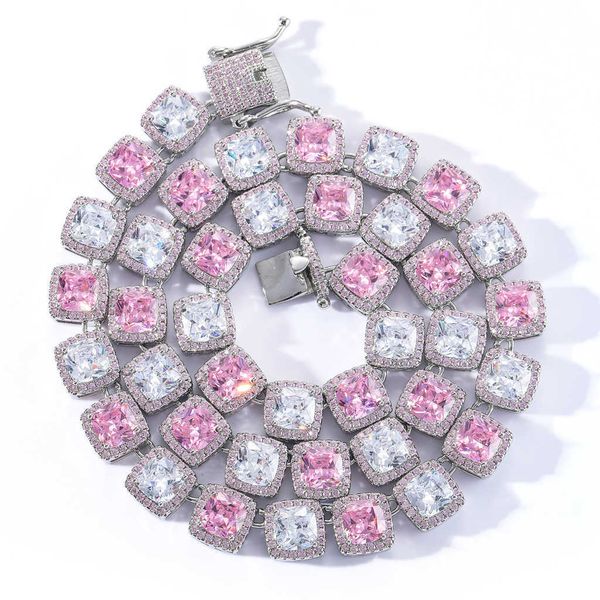 womens tennis chain 10mm 1 row ice out pink zircon necklaces copper set square zircon mens necklace hip hop jewelry, Black
womens tennis chain 10mm 1 row ice out pink zircon necklaces copper set square zircon mens necklace hip hop jewelry, Black