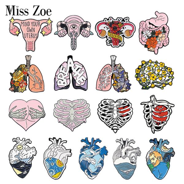 viscera enamel pins custom heart brain lung uterus rib cage brooches lapel badges organ jewelry gift for students friends, Gray
viscera enamel pins custom heart brain lung uterus rib cage brooches lapel badges organ jewelry gift for students friends, Gray