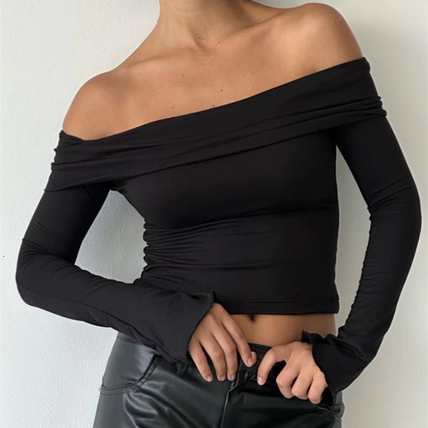 women's t-shirt gaono elegant women off shoulder crop long sleeve slim fit tees vintage y2k fairycore backless t shirt streetwear 2307, White
women's t-shirt gaono elegant women off shoulder crop long sleeve slim fit tees vintage y2k fairycore backless t shirt streetwear 2307, White