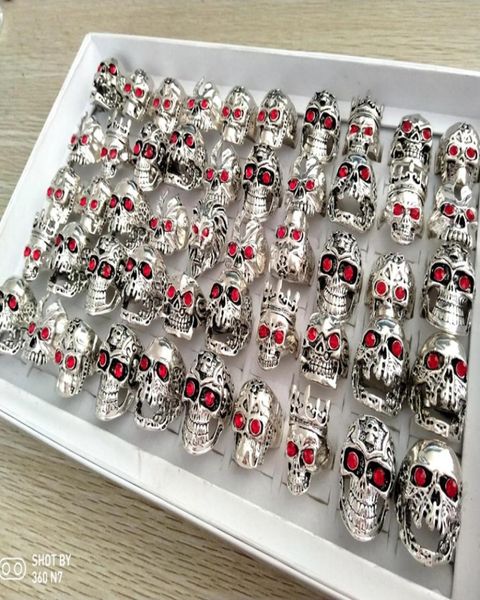50pcs red cz eyes skull carved metal rings men skelekon retro vintage big silver ring fashion party gifts man accessories size mix6137181, Golden;silver
50pcs red cz eyes skull carved metal rings men skelekon retro vintage big silver ring fashion party gifts man accessories size mix6137181, Golden;silver