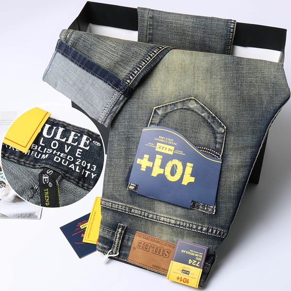 men's jeans thin sulee brand slim fit spring summer men's jeans casual elastic denim pants male trousers colors luxury clothing 23, Blue
men's jeans thin sulee brand slim fit spring summer men's jeans casual elastic denim pants male trousers colors luxury clothing 23, Blue