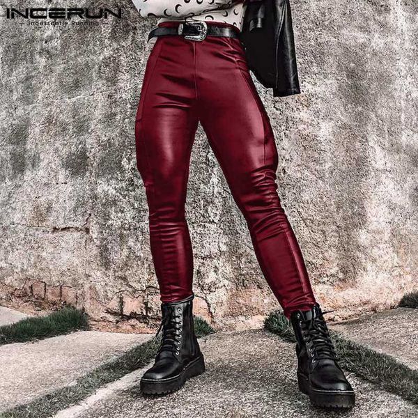 men's pants men's tight solid underwear fashionable and comfortable stretch leather pants street clothing all matching simple trou, Black
men's pants men's tight solid underwear fashionable and comfortable stretch leather pants street clothing all matching simple trou, Black