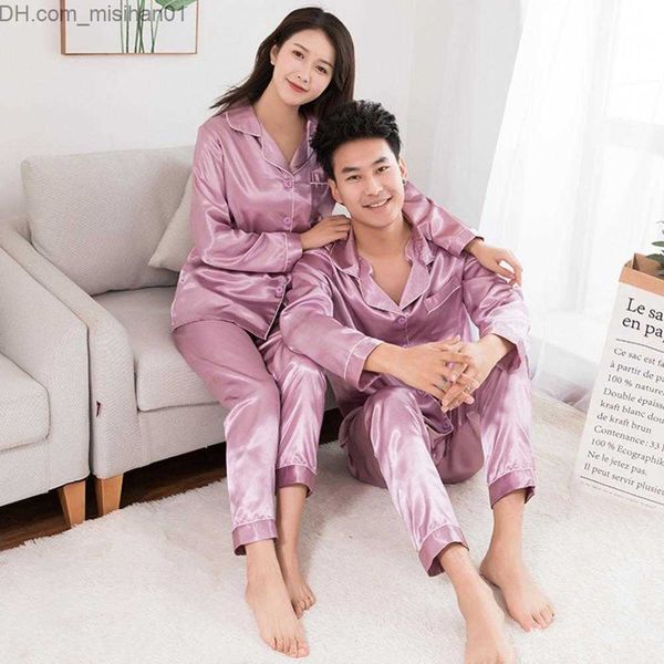 men's sleepwear silk satin men's pajama set fashion pajama couple solid color long sleeved set z230721, Black;brown
men's sleepwear silk satin men's pajama set fashion pajama couple solid color long sleeved set z230721, Black;brown