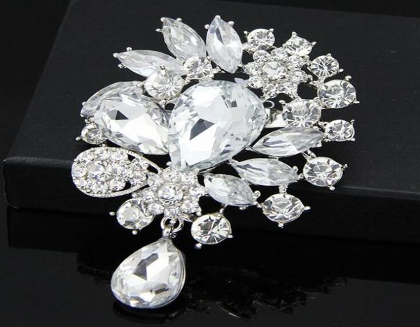 vintage wedding brooch pins big crystal waterdrop silver tone brooches large crystal rhinestone flower women broach co1673108, Gray
vintage wedding brooch pins big crystal waterdrop silver tone brooches large crystal rhinestone flower women broach co1673108, Gray