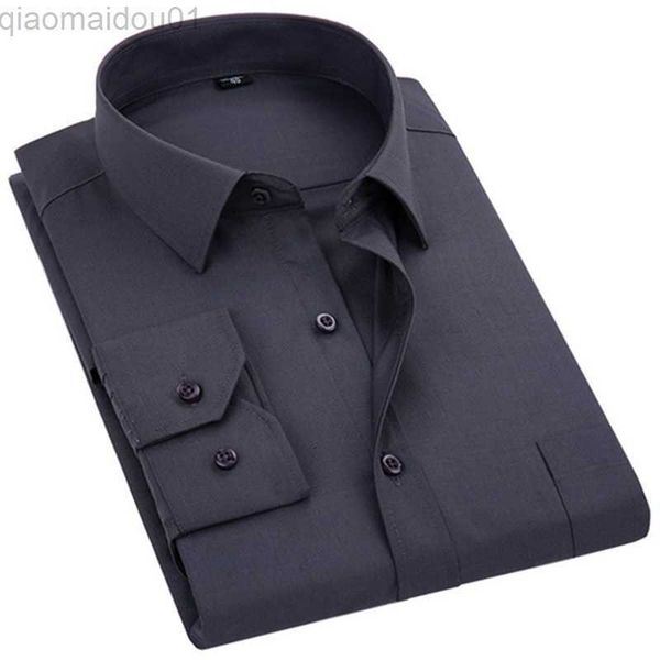 men's casual shirts 2022 new men's dress shirt solid color plus size 8xl black white blue gray chemise homme male business casual, White;black
men's casual shirts 2022 new men's dress shirt solid color plus size 8xl black white blue gray chemise homme male business casual, White;black