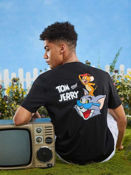 men's fashion om jerry x manfinity hypemode men cotton cartoon letter graphic, White;black
men's fashion om jerry x manfinity hypemode men cotton cartoon letter graphic, White;black