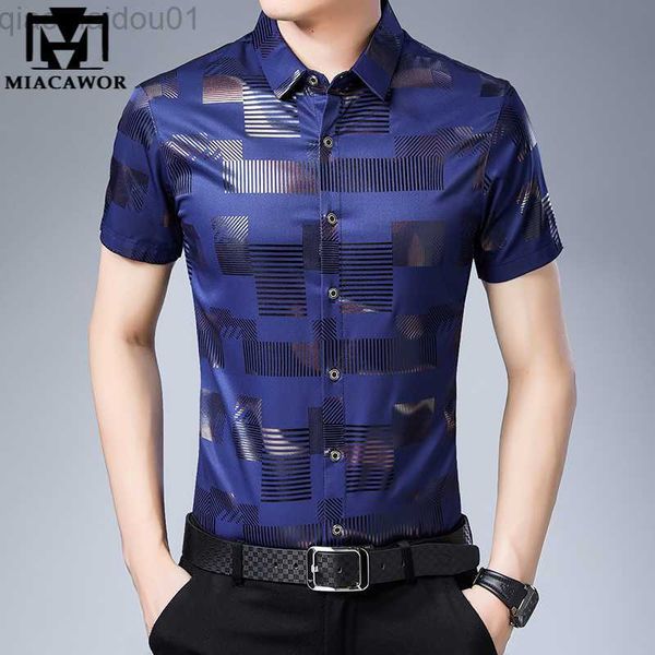 men's casual shirts new summer short sleeve shirt men fashion print luxury silk cotton camisa masculina slim fit casual men clothing c9, White;black
men's casual shirts new summer short sleeve shirt men fashion print luxury silk cotton camisa masculina slim fit casual men clothing c9, White;black