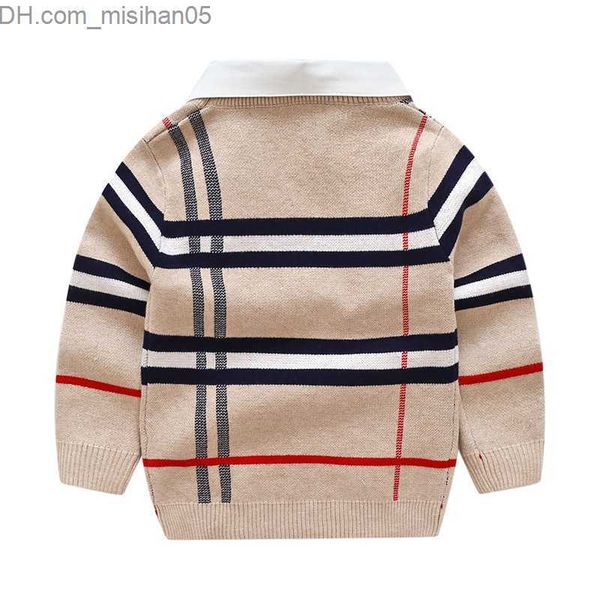 pullover pullover children clothes winter warm 2-8y boy long sleeve sweater knitted gentleman kids spring autumn cardigan baby vest 220929 z, Blue