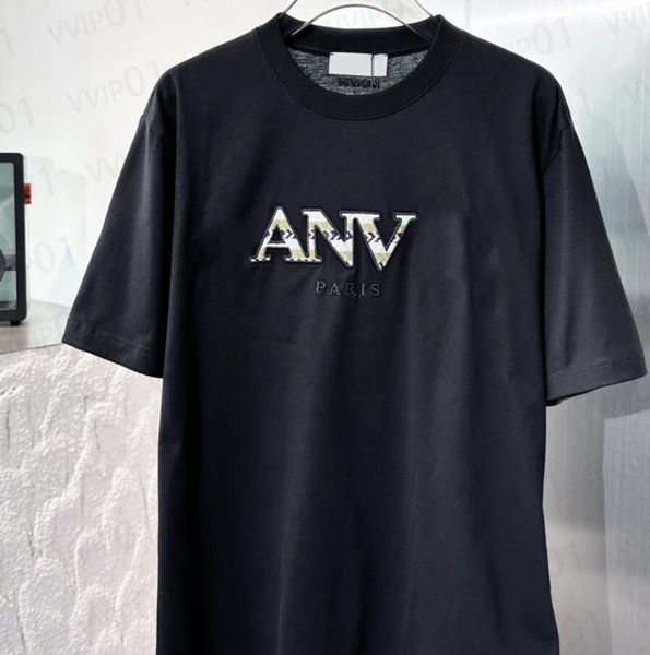 mens fashion designer t shirts short sleeves embroidery anti wrinkle lanvins fashion casual men clothing tees, White;black
mens fashion designer t shirts short sleeves embroidery anti wrinkle lanvins fashion casual men clothing tees, White;black