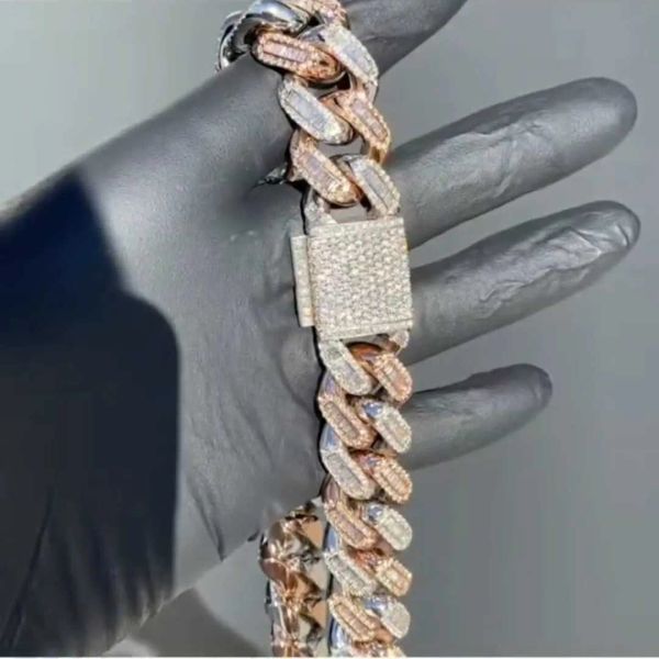 heavy cuban miami chain bling baguette diamond sterling silver 925 d color vvs moissanite luxury men necklace
heavy cuban miami chain bling baguette diamond sterling silver 925 d color vvs moissanite luxury men necklace