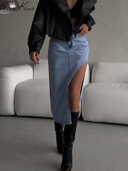skirts elegant side split skirt women summer high waist midi female 2023 spring fashion denim office blue ladies clothes 230720, Black
skirts elegant side split skirt women summer high waist midi female 2023 spring fashion denim office blue ladies clothes 230720, Black