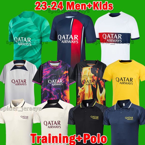 23 24 mbappe psgs soccer jerseys hakimi kimpembe sergio ramos marquinhos verratti fabian 2023 2024 training polo football shirts goalkeeper, Black;yellow
23 24 mbappe psgs soccer jerseys hakimi kimpembe sergio ramos marquinhos verratti fabian 2023 2024 training polo football shirts goalkeeper, Black;yellow