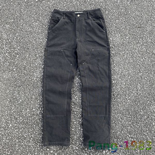 men's pants four season versatile men women straight canvas trousers heavyweight washed old cargo 230720, Black
men's pants four season versatile men women straight canvas trousers heavyweight washed old cargo 230720, Black