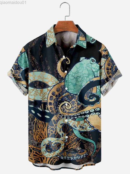 men's casual shirts new ocs shirts for men and women hawaiian style tentacle print short sleeve casual holiday party vacation clothing, White;black
men's casual shirts new ocs shirts for men and women hawaiian style tentacle print short sleeve casual holiday party vacation clothing, White;black