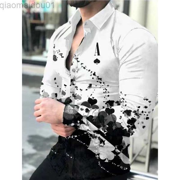 men's casual shirts new fashion men shirts spring autumn long sleeve turn-down collar buttoned vintage shirt for mens casual printed s, White;black
men's casual shirts new fashion men shirts spring autumn long sleeve turn-down collar buttoned vintage shirt for mens casual printed s, White;black