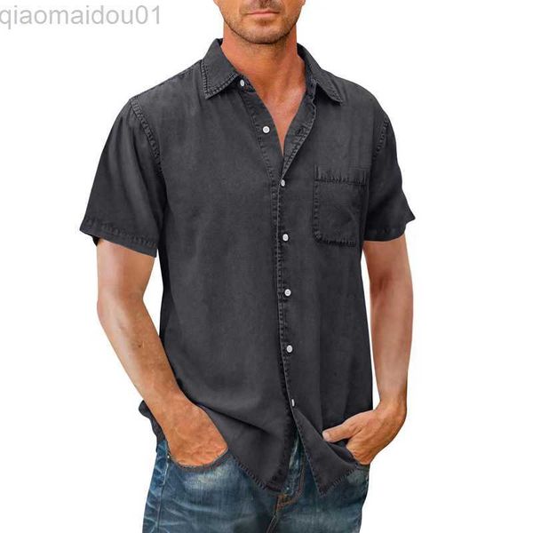 men's casual shirts fashion hip hop streetwear oversize shirt men washed plain harajuku pocket clothing short sleeve tees spring summe, White;black
men's casual shirts fashion hip hop streetwear oversize shirt men washed plain harajuku pocket clothing short sleeve tees spring summe, White;black