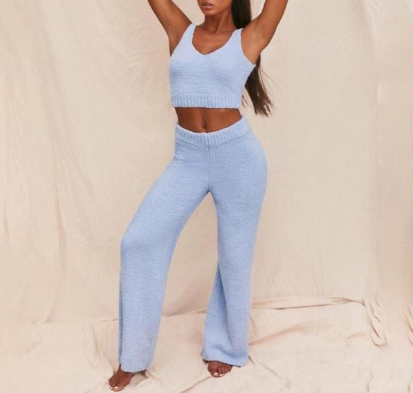 women039s tracksuits women 2 piece fuzzy plush outfits vneck backless crop long pants winter sweater solid color paja2551948, Gray
women039s tracksuits women 2 piece fuzzy plush outfits vneck backless crop long pants winter sweater solid color paja2551948, Gray