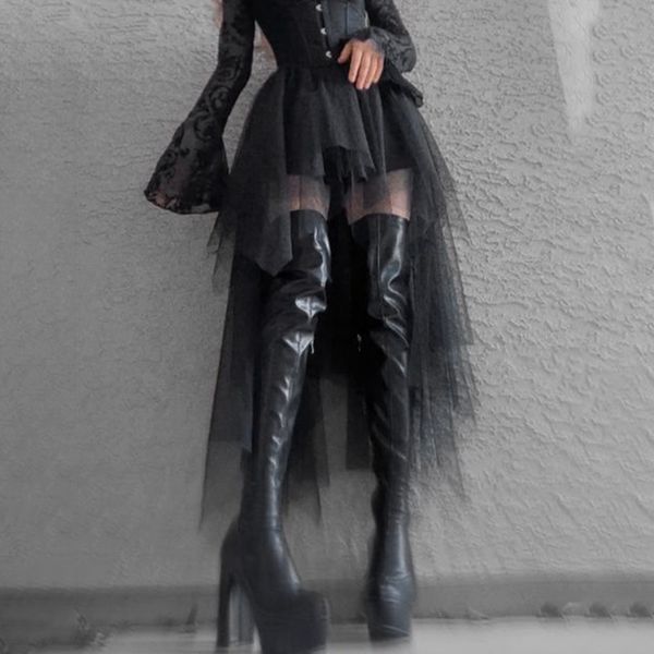 skirts summer dark slim half perspective spice girl skirt trend irregular design gauze skirt woman, Black
skirts summer dark slim half perspective spice girl skirt trend irregular design gauze skirt woman, Black