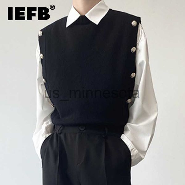 men's sweaters menswear preppy style fashion chic button spliced knitting pullovers men's new round neck sweater vest autumn winte, White;black
men's sweaters menswear preppy style fashion chic button spliced knitting pullovers men's new round neck sweater vest autumn winte, White;black