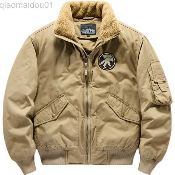 men's jackets men winter bomber jackets multi-pocket tooling coats down jackets male loose warm parkas outwear casual winter coat l2307, Black;brown
men's jackets men winter bomber jackets multi-pocket tooling coats down jackets male loose warm parkas outwear casual winter coat l2307, Black;brown