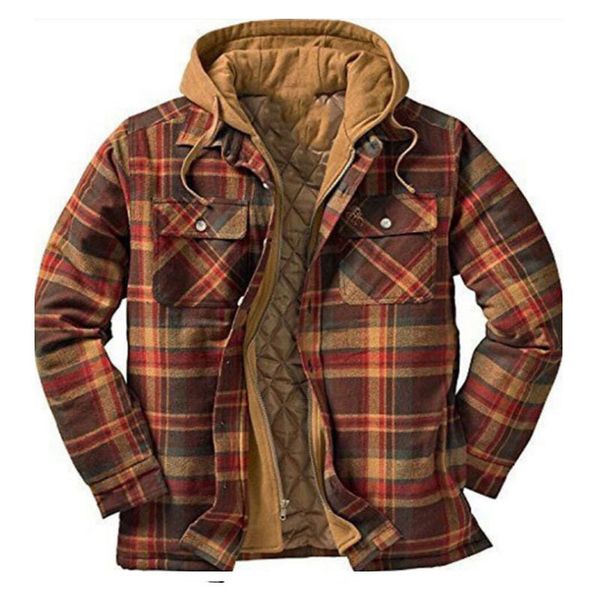 men's tracksuits style autumn and winter sweater coat thickened cotton jacket plaid long sleeve loose hooded clothing men 230720, Gray
men's tracksuits style autumn and winter sweater coat thickened cotton jacket plaid long sleeve loose hooded clothing men 230720, Gray