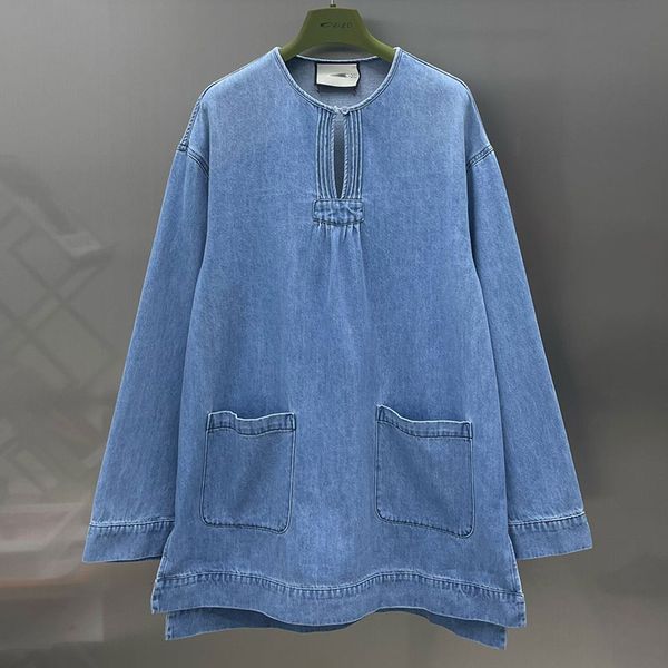 2023 designer dress new women designer clothing loose and slim cut out flare sleeve shirt denim dress women, Black;gray
2023 designer dress new women designer clothing loose and slim cut out flare sleeve shirt denim dress women, Black;gray