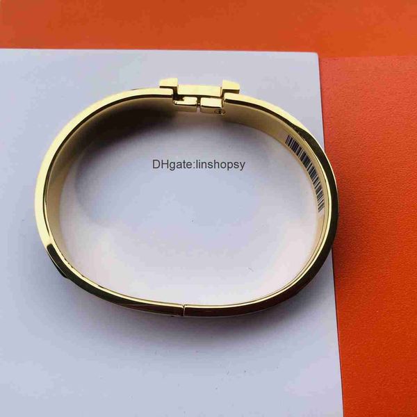 h clic couple bangle for man designer enamel bangle size 16 17 19 cm h bracelet couple gold plated 5a t0p highest counter jewelry exquisite, Black
h clic couple bangle for man designer enamel bangle size 16 17 19 cm h bracelet couple gold plated 5a t0p highest counter jewelry exquisite, Black