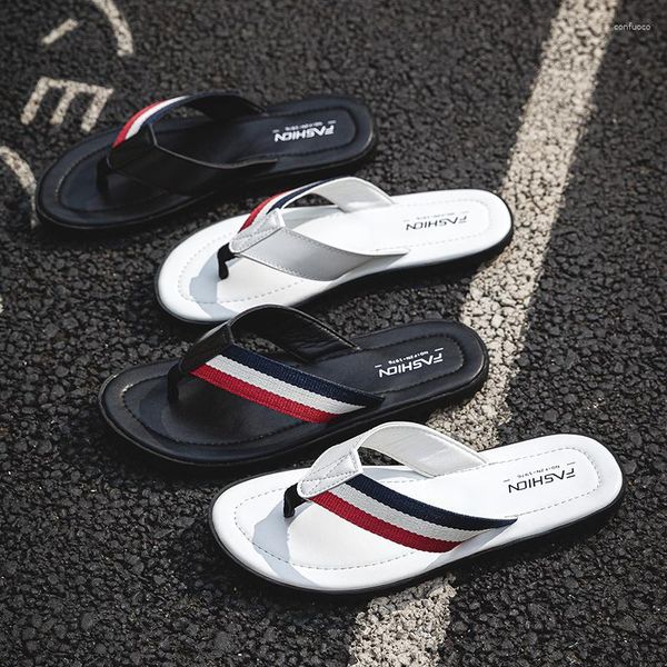 slippers flip flops men summer leather outdoor casual male sandals fashion lightweight beach big size flat shoes, Black
slippers flip flops men summer leather outdoor casual male sandals fashion lightweight beach big size flat shoes, Black