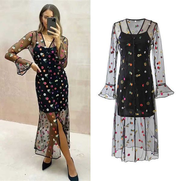 basic casual dresses perspective lace embroidery dress romantic slip dress spring/summer 22 new elegant two piece women's, Black;gray
basic casual dresses perspective lace embroidery dress romantic slip dress spring/summer 22 new elegant two piece women's, Black;gray
