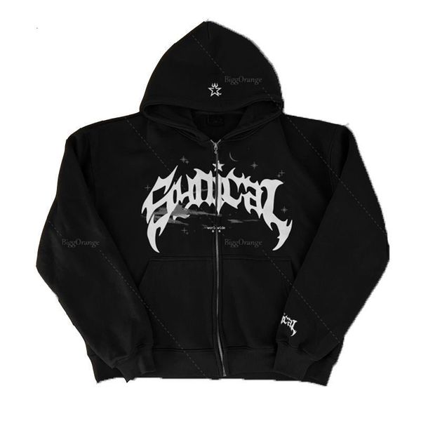 men's hoodies sweatshirts y2k zipper hoodie hip hop letter print oversized hooded sweatshirt men women harajuku punk jacket coat stree, Black
men's hoodies sweatshirts y2k zipper hoodie hip hop letter print oversized hooded sweatshirt men women harajuku punk jacket coat stree, Black