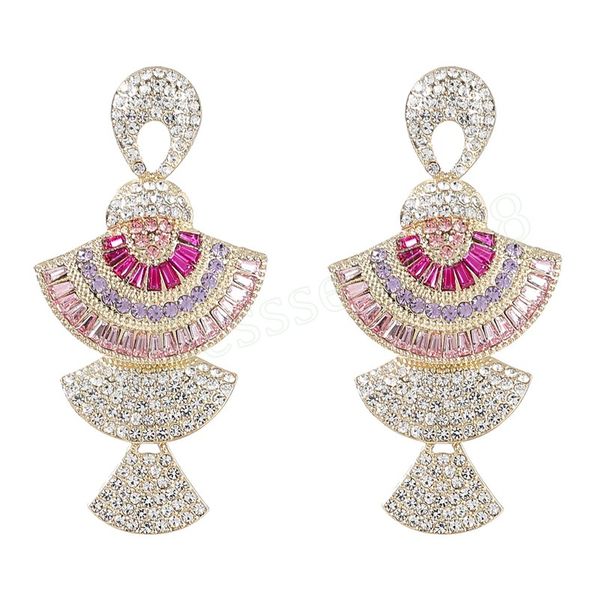 new shiny rhinestone multilayer pendant women's earrings party wedding fashion statement jewelry accessories, Silver
new shiny rhinestone multilayer pendant women's earrings party wedding fashion statement jewelry accessories, Silver