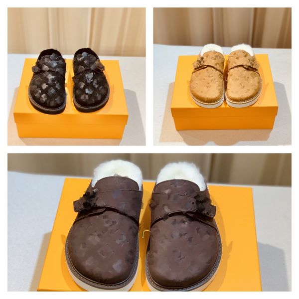 size 35-45 designer lu easy slippers cosy flat mules comfort monograms clogs sandals women men winter warm slipper classic wool fleece slide, Black
size 35-45 designer lu easy slippers cosy flat mules comfort monograms clogs sandals women men winter warm slipper classic wool fleece slide, Black