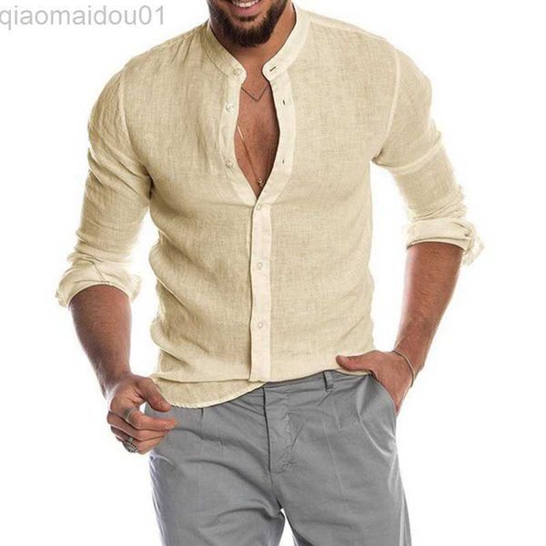 men's casual shirts new cardigan men's shirt stand collar solid color long sleeve clothes blouse spring autumn linen cotton shirt, White;black
men's casual shirts new cardigan men's shirt stand collar solid color long sleeve clothes blouse spring autumn linen cotton shirt, White;black